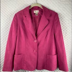 VINTAGE STUDIO WORKS Blazer 1980s Pink Suede